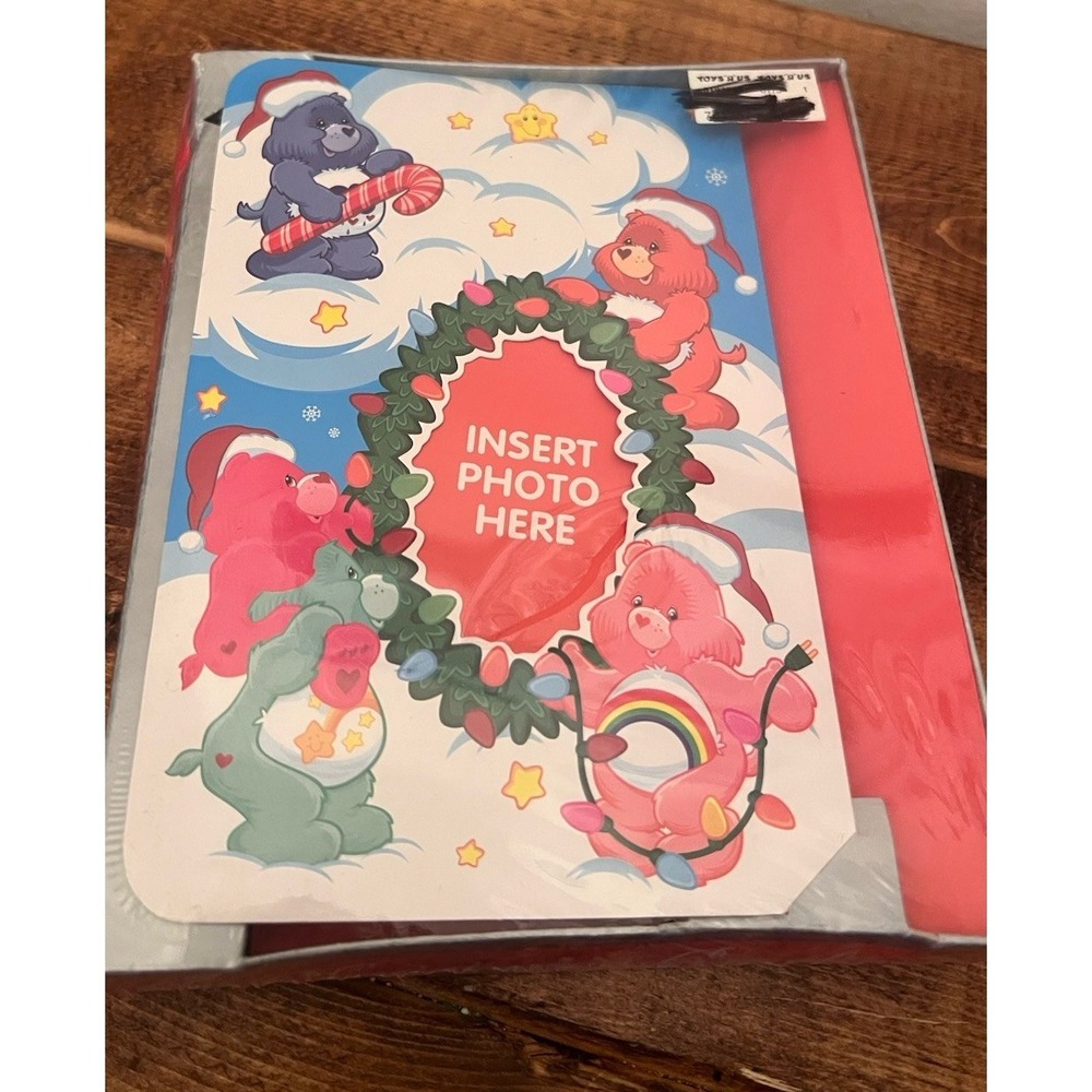 Care Bear Christmas Cards Photo Frame Holiday Greetings Set Of 10 Vintage Xmas